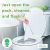 McKesson Flushable* Adult Wet Wipes – 288 Wipes (3 Pack of 96) – Aloe & Vitamin E, Plant-Based Cleansing Wipes, Scented