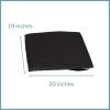 McKesson Foam Back Support Cushion for Wheelchairs, Black, 20 in 18 in (W x D), 1 Count
