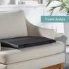 McKesson Foam Back Support Cushion for Wheelchairs, Black, 20 in 18 in (W x D), 1 Count