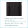 McKesson Foam Back Support Cushion for Wheelchairs, Black, 20 in 18 in (W x D), 4 Count