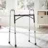 McKesson Folding Walker with Rubber Tips – Adjustable Height, Lightweight Mobility Aid, 350 lb Weight Limit, 1 Count(Adult (1 Count))