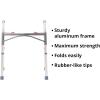 McKesson Folding Walker with Rubber Tips – Adjustable Height, Lightweight Mobility Aid, 350 lb Weight Limit, 1 Count(Junior (4 Count))