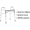 McKesson Folding Walker with Rubber Tips – Adjustable Height, Lightweight Mobility Aid, 350 lb Weight Limit, 1 Count(Junior (4 Count))