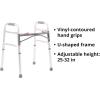 McKesson Folding Walker with Rubber Tips – Adjustable Height, Lightweight Mobility Aid, 350 lb Weight Limit, 1 Count(Junior (4 Count))