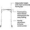 McKesson Folding Walkers with Wheels, Aluminum, 32 in to 39 in, 350 lbs Weight Capacity, 1 Count