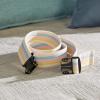 McKesson Gait Belt, Transfer and Walking, Delrin Buckle, White, 60 in, 1 Count(Pastel Stripe)