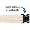 McKesson Gait Belt, Transfer and Walking, Delrin Buckle, White, 60 in, 1 Count(White)