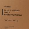 McKesson Glove Box Holder, 3 Box Capacity, Horizontal or Vertical Mounting, 10 1/4 in x 3 1/8 in x 15 1/4 in (L x W x H), 1 Count