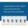 McKesson Halogen Light Bulbs 3 Watts, 4.6 Volts, Diagnostic Lamp Light Bulb for Medical Surgical Instruments, 1 Count, 6 Packs, 6 Total