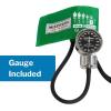 McKesson LUMEON Blood Pressure Cuff and Bulb with Gauge, Pediatric Aneroid Sphygmomanometer, Green, Child, 12 cm to 17 cm, 1 Count