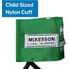 McKesson LUMEON Blood Pressure Cuff and Bulb with Gauge, Pediatric Aneroid Sphygmomanometer, Green, Child, 12 cm to 17 cm, 1 Count