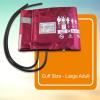 McKesson LUMEON Nylon Blood Pressure Cuff and Bladder, Burgundy, Adult Medium, 34 cm to 50 cm, 1 Count((15 ct))