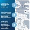 McKesson Lancets for Diabetes Testing [100 Count] Lancing Device for Blood and Glucose Test, 23G x 1.8 mm, Push Button Activation, Sterile, Single Use(100 Count)