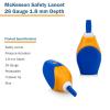McKesson Lancets for Diabetes Testing [100 Count] Lancing Device for Blood and Glucose Test, 26G x 1.8 mm, Pressure-Activated, Sterile, Single Use(26 Gauge (100 ct))