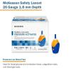 McKesson Lancets for Diabetes Testing [100 Count] Lancing Device for Blood and Glucose Test, 26G x 1.8 mm, Pressure-Activated, Sterile, Single Use(26 Gauge (100 ct))