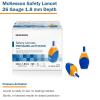McKesson Lancets for Diabetes Testing [100 Count] Lancing Device for Blood and Glucose Test, 26G x 1.8 mm, Pressure-Activated, Sterile, Single Use(26 Gauge (100 ct))