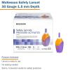 McKesson Lancets for Diabetes Testing [100 Count] Lancing Device for Blood and Glucose Test, 26G x 1.8 mm, Pressure-Activated, Sterile, Single Use(30 Gauge (100 ct))