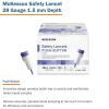 McKesson Lancets for Diabetes Testing [100 Count] Lancing Device for Blood and Glucose Test, 28G x 1.5 mm, Push Button Activation, Sterile, Single Use(100 Count)