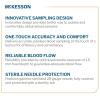 McKesson Lancets for Diabetes Testing [100 Count] Lancing Device for Blood and Glucose Test, 28G x 1.5 mm, Push Button Activation, Sterile, Single Use(200 Count)