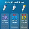 McKesson Lancets for Diabetes Testing [2000 Count] Lancing Device for Blood and Glucose Test, 17G x 2.0 mm, Push Button Activation, Sterile, Single Use(100 Count)