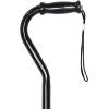 McKesson Offset Cane, Adjustable, Black, Steel, 29 3/4 in to 37 3/4 in, 500 lbs Weight Capacity, 1 Count