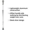 McKesson Offset Cane, Adjustable, Silver, Aluminum, 30 in to 39 in, 300 lbs Weight Capacity, 6 Count