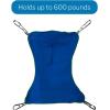 McKesson Patient Lift Aid, Full Body Transfer Sling for Elderly, Disabled, Bedridden, Washable Polyester, Size Medium, 600 lbs Weight Capacity, 1 Count