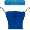 McKesson Patient Lift Aid, Full Body Transfer Sling for Elderly, Disabled, Bedridden, Washable Polyester, Size Medium, 600 lbs Weight Capacity, 12 Count