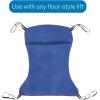 McKesson Patient Lift Aid, Full Body Transfer Sling for Elderly, Disabled, Bedridden, Washable Polyester, Size Medium, 600 lbs Weight Capacity, 12 Count