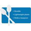 McKesson Plastic Teaspoons, Disposable – General Purpose, White, Polypropylene, Lightweight, Non-Sterile – 5 inches, 1000 Count