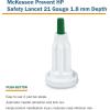 McKesson Prevent HP Sterile Push Button Safety Lancets, 21G x 1.8 mm Depth [2000 Count] – Auto Retracting Blood Glucose Testing Lancets, Single Use, Green((100 ct) (Pack of 2))