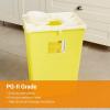McKesson Prevent Sharps Container for Chemotherapy Waste, Premium – PG-II, Plastic, Vertical Entry, Hinged Lid – Yellow, 18 gal, 13 in x 17 3/10 in x 24 3/5 in, 7 Count(18 gallons)