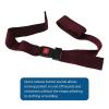 McKesson Push Button Strap, Adjustable, 7 ft Nylon Strap for Stretchers and Backboards, Quick Release Buckle, Burgundy, 1 Count