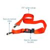 McKesson Spine Board Straps with Quick Release Buckle for Medical Backboards with Pins, Stretchers – Speed Clip Strap, Orange Nylon, 72 in, 1 Count(1 Count (Pack of 36))