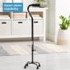 McKesson Steel Small Base Quad Cane 30 to 39″ Height(Black)