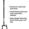 McKesson Steel Small Base Quad Cane 30 to 39″ Height(Black)