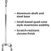 McKesson Steel Small Base Quad Cane 30 to 39″ Height(Chrome)