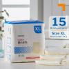 McKesson Super Briefs, [15 Count], Size XL, 58-64 in. Incontinence Adult Diapers with Tabs, Moderate Absorbency, Unisex, Disposable, Elastic Leg Gathers and Contoured Fit for Men and Women
