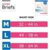 McKesson Super Briefs, [60 Count], Size XL, 58-64 in. Incontinence Adult Diapers with Tabs, Moderate Absorbency, Unisex, Disposable, Elastic Leg Gathers and Contoured Fit for Men and Women