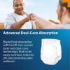 McKesson Super Briefs, [96 Count], Size M, 32-44 in. Incontinence Adult Diapers with Tabs, Moderate Absorbency, Unisex, Disposable, Elastic Leg Gathers and Contoured Fit for Men and Women