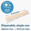 McKesson Tongue Depressors [1000 Count] Adult Size, Sterile, Individually Wrapped, Wood, Unflavored, Splinter-Free, 6 in – Use for Medical, Arts, Crafts, Spa – 100 Count, Pack of 10(5.5″)