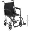 McKesson Transport Chair – Lightweight, Foldable Mobility Aid for Adults – Black, 300 lbs Weight Capacity, 1 Count