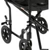 McKesson Transport Chair – Lightweight, Foldable Mobility Aid for Adults – Black, 300 lbs Weight Capacity, 1 Count