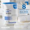McKesson Ultra Briefs, [8 Count], 3XL, Up to 95 in. Incontinence Adult Diapers with Tabs, Heavy Absorbency, Unisex, Disposable, Elastic Leg Gathers and Contoured Fit for Men and Women(3X-Large (32 Count))