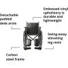 McKesson Wheelchair, Elevating Swing Away Foot Leg Rest, Desk Length Arms, 18 in Seat, 300 lbs Weight Capacity, 1 Count