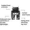 McKesson Wheelchair, Elevating Swing Away Foot Leg Rest, Fixed Arm, 18 in Seat, 300 lbs Weight Capacity, 1 Count