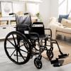 McKesson Wheelchair, Swing Away Foot Leg Rest, Desk Length Arms, 18 in Seat, 300 lbs Weight Capacity, 1 Count