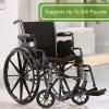 McKesson Wheelchair, Swing Away Foot Leg Rest, Desk Length Arms Flip Back, 16 in Seat, 300 lbs Weight Capacity, 1 Count(16 Inch Seat Width – 300 Pound Weight Capacity 1 Count)