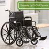 McKesson Wheelchair, Swing Away Foot Leg Rest, Elevating Leg Rest, Fixed Arm, 16 in Seat, 250 lbs Weight Capacity, 1 Count(1 Count (Pack of 1))
