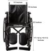 McKesson Wheelchair, Swing Away Foot Leg Rest, Elevating Leg Rest, Fixed Arm, 16 in Seat, 250 lbs Weight Capacity, 1 Count(16 Inch Seat Width – 250 Pound Weight Capacity 1 Count)